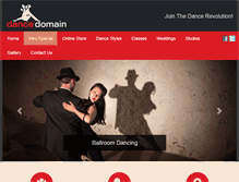 Tablet Screenshot of dancedomain.co.za